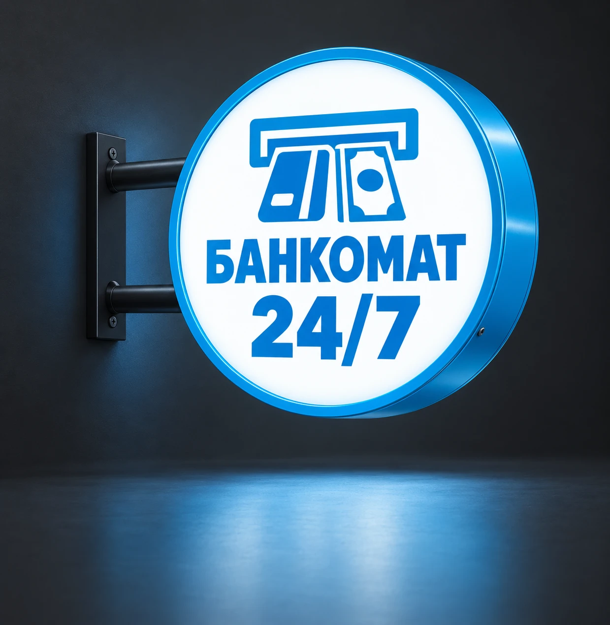 Боковая вывеска (панель-кронштейн)